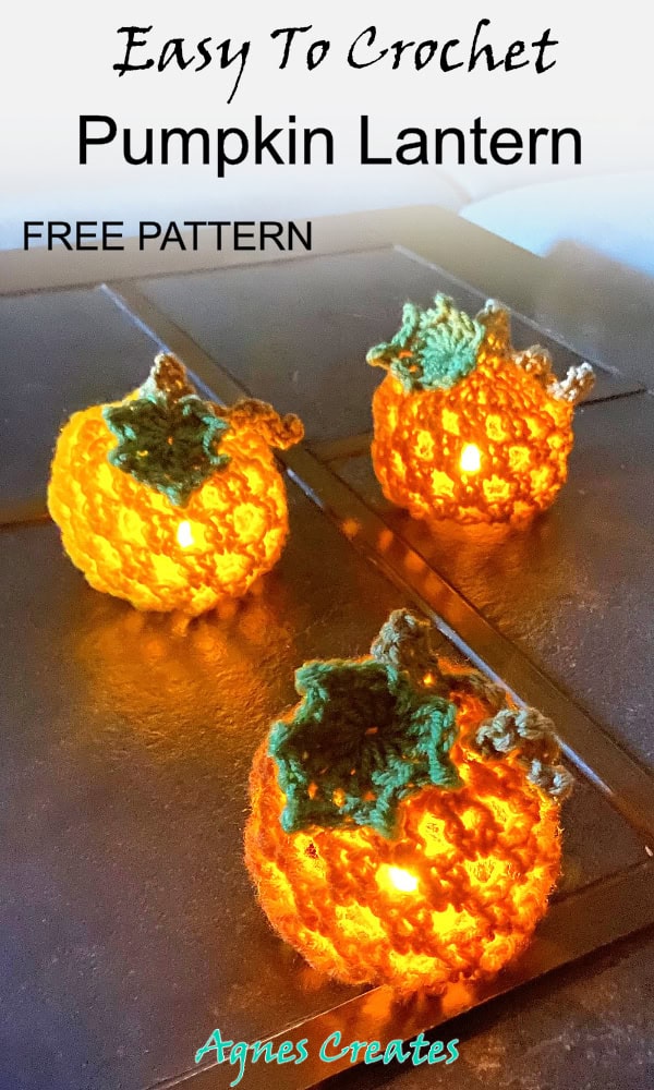 Learn how to crochet pumpkin lights to decorate your table for Thanksgivin! Follow my free pumpkin lantern crochet pattern!