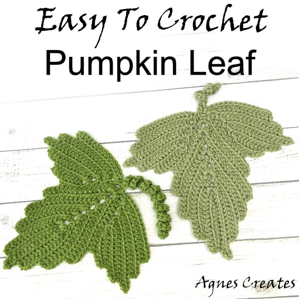 Follow my pumpkin leaf crochet pattern, a nice addition to a fall crochet pattern collection. A perfect fall decor crochet idea!