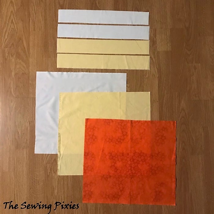 Sew a candy corn bag to go with a DIY ghost costume!