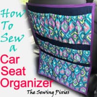 Car Seat Organizer FREE sewing pattern - Sew Modern Bags