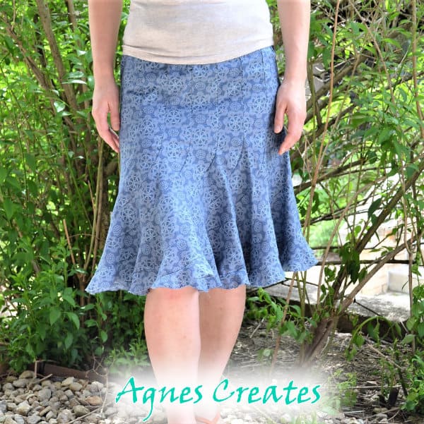 Learn how to sew a elastic waist ruffled skirt!