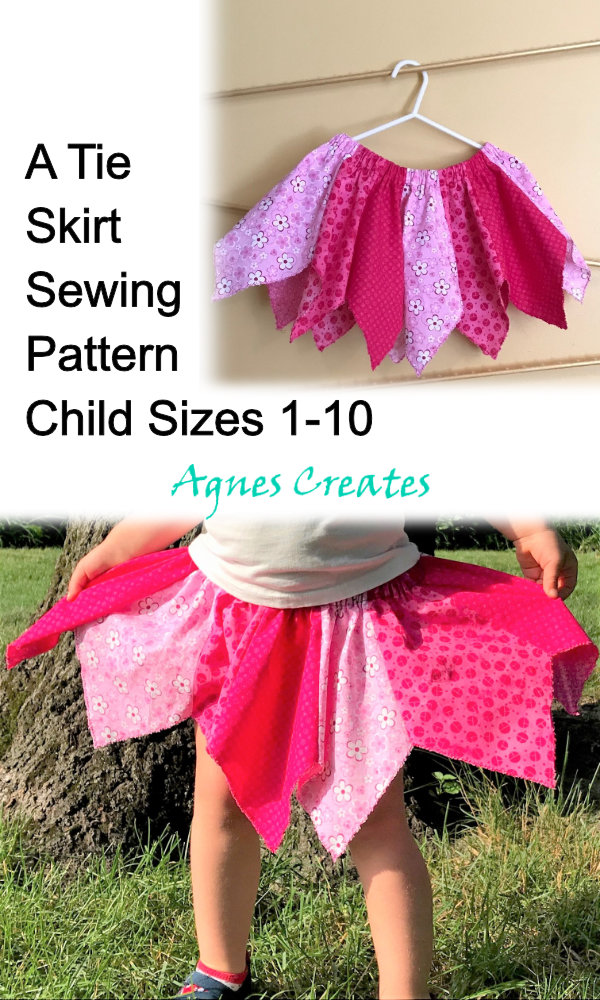 Learn how to sew a tie skirt perfect for summer! Also, works for diy fairy costume!