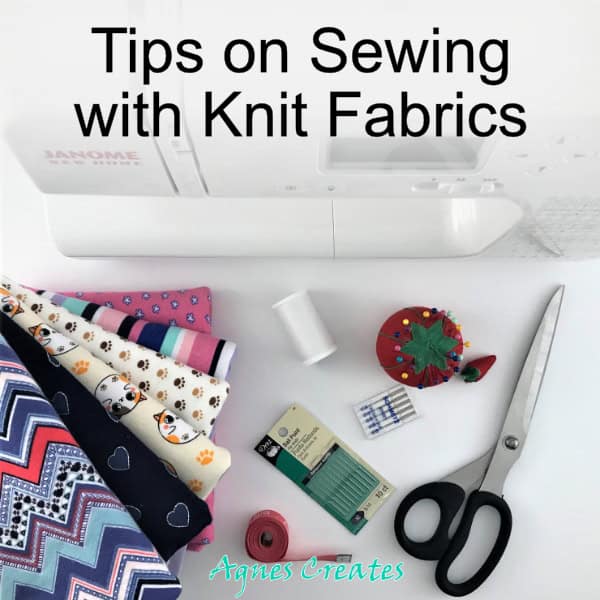 Learn how to sew using knit fabrics! Follow my great tips on sewing with knits!